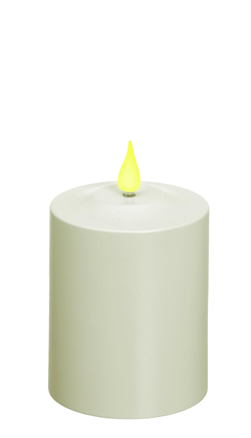 xodus innovations 防风雨无焰室内/室外 4 英寸电池供电柱状蜡烛带